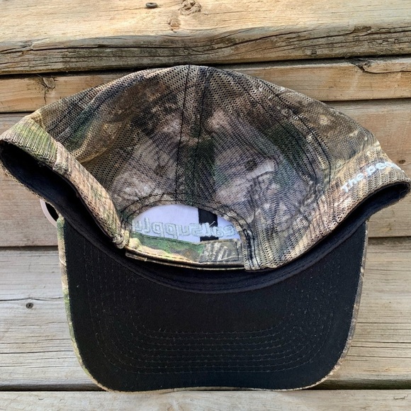 Vintage Y2K Brown Camo Realtree x NAPA Embroidered Logo Trucker Hat - Picture 8 of 8